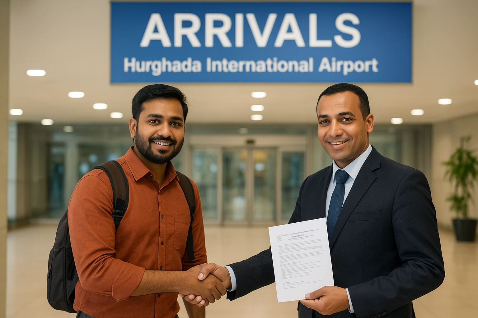 Indian Travelers Letter of Guarantee at Hurghada Airport